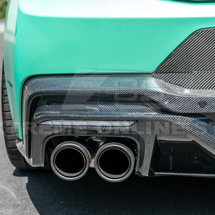 2024-Up Ford Mustang S650 Dark Horse Style DRY CARBON FIBER Rear Bumper Diffuser