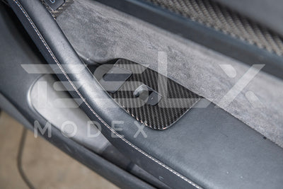 2020-Up Tesla Model 3 & Y Carbon Fiber Interior Door Glass Lifting Panel Cover