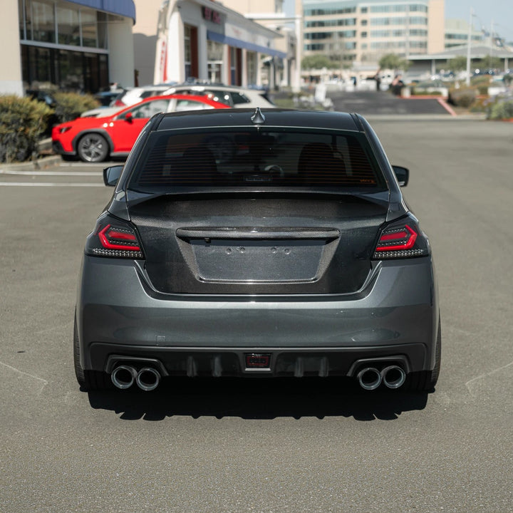 2015-2021 Subaru WRX &amp; WRX STI | JDM Carbon Fiber Rear Trunk with Integrated Ducktail Spoiler Wing
