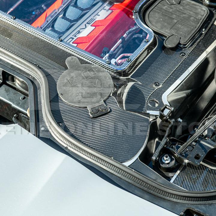 Corvette C8 HTC DRY Carbon Fiber Engine Bay Panel Cover