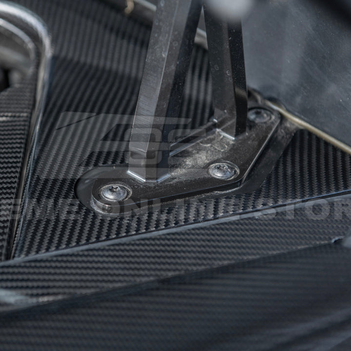 Chevrolet Corvette C8 DRY CARBON FIBER Engine Bay Corner Vent Cover