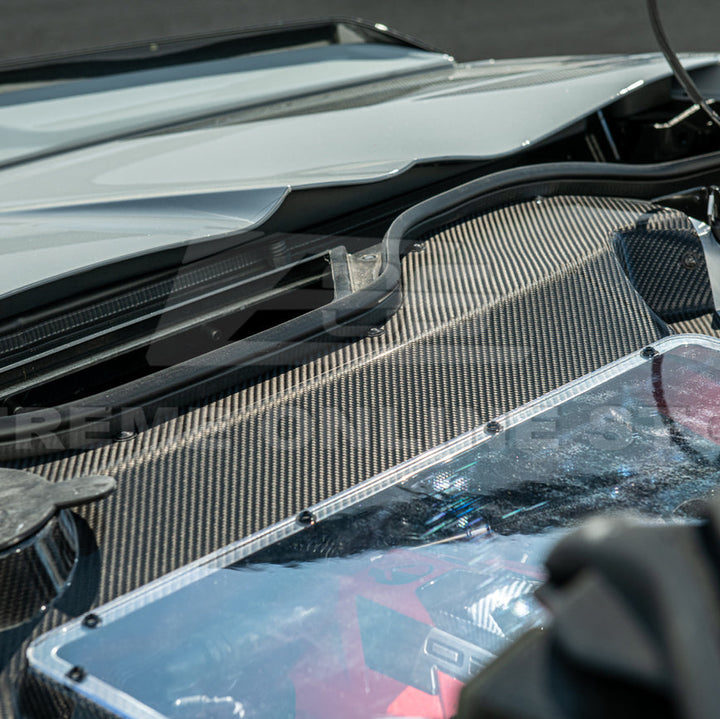 Corvette C8 HTC DRY Carbon Fiber Engine Bay Panel Cover
