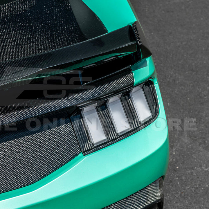 2024+ Ford Mustang DRY CARBON FIBER Tail Light Cover