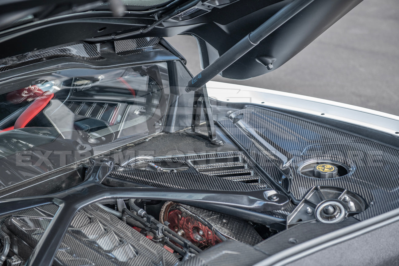Chevrolet Corvette C8 Carbon Fiber Engine Bay Corner Vent Cover