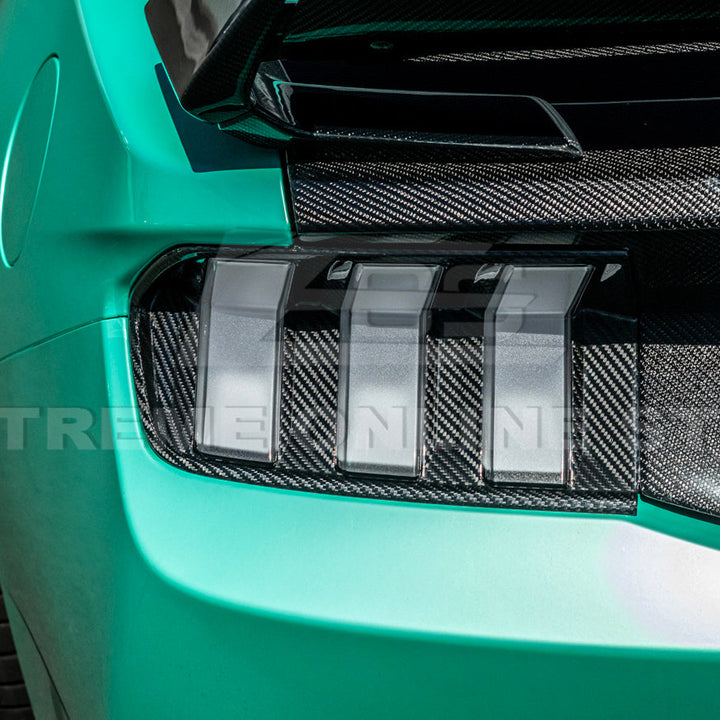2024+ Ford Mustang DRY CARBON FIBER Tail Light Cover