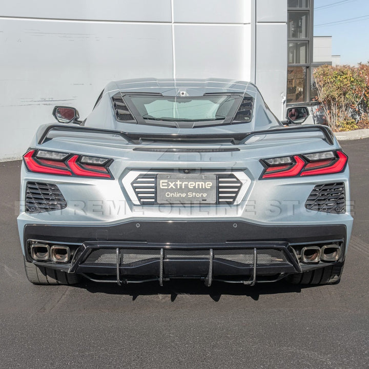 Corvette C8 Stingray DRY CARBON FIBEr Add-On Rear Diffuser Fin