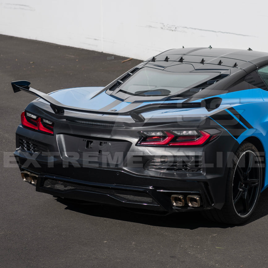 Corvette C8 Stingray Rear Bumper &amp; Spoiler Kit [Z06 Conversion Package]