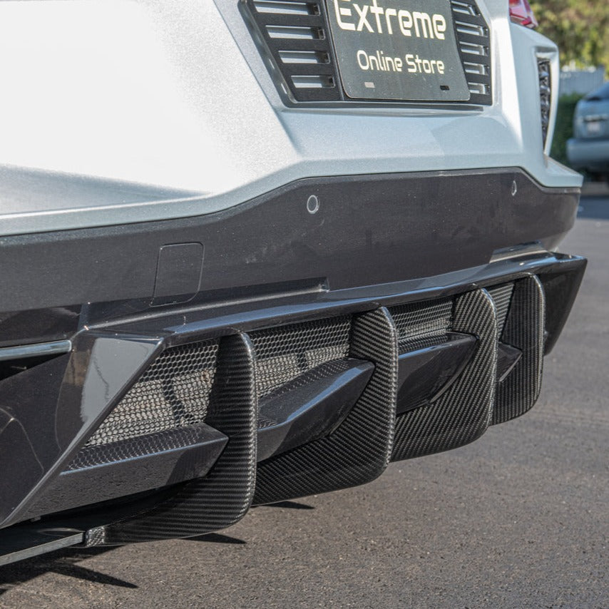 Diffuser Fin Direction Chevrolet Corvette C8 Z51 Add-On Rear Diffuser Fin