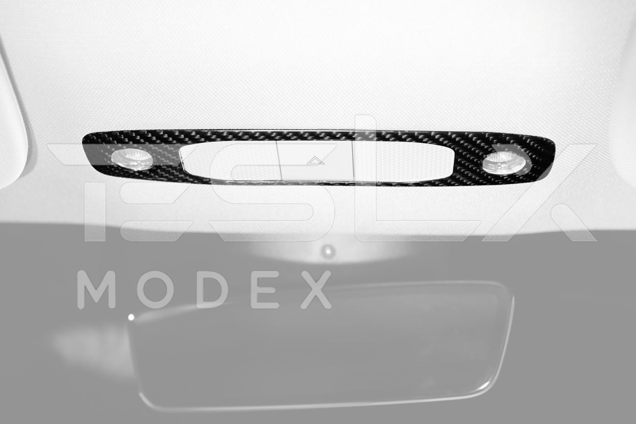 2020-Up Tesla Model 3 & Y Carbon Fiber Interior Reading Light Frame