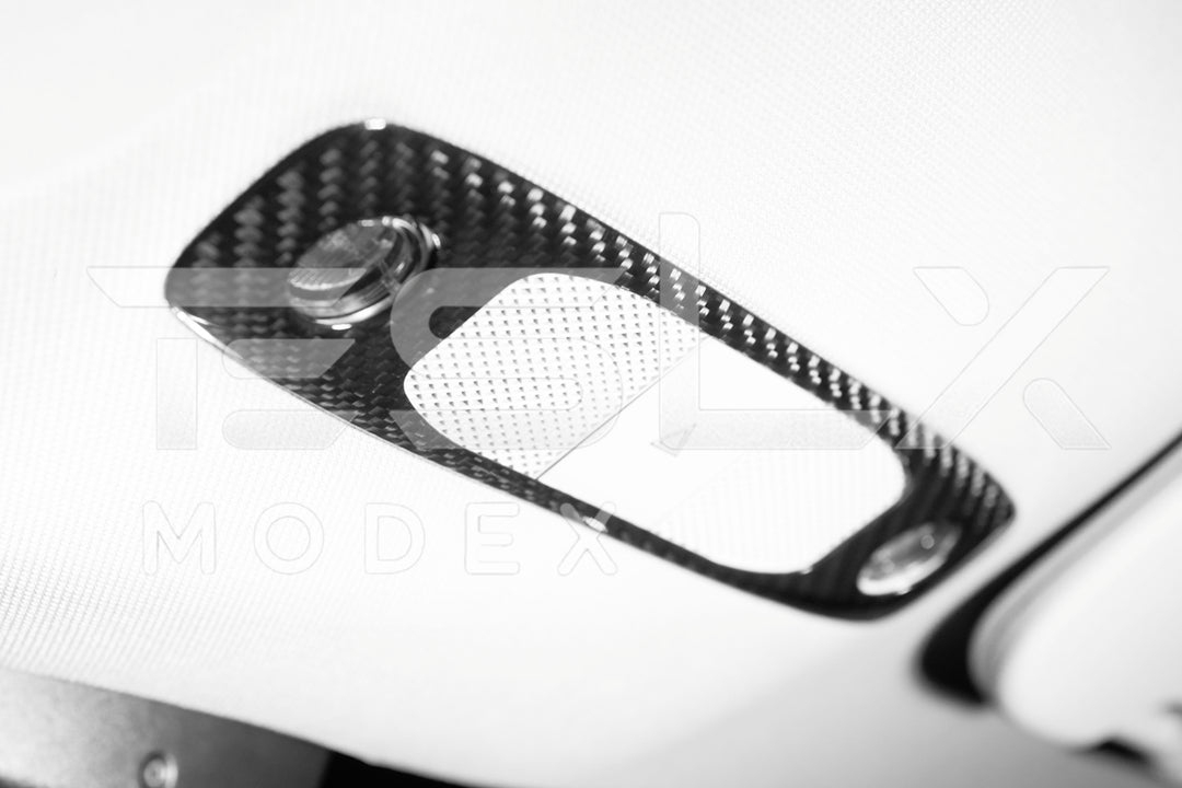2020-23 Tesla Model 3 &amp; 20-24 Y Carbon Fiber Interior Reading Light Frame