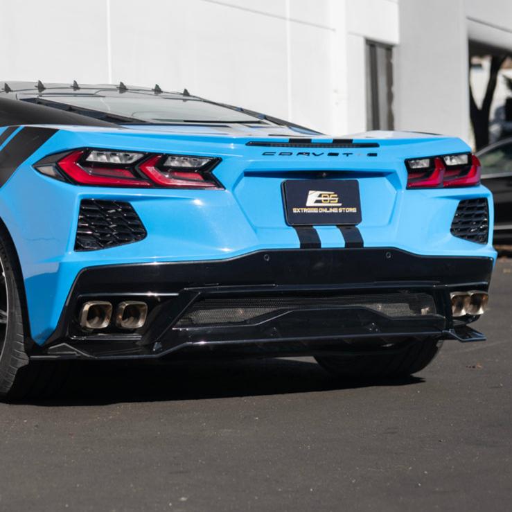 Corvette C8 Rear Bumper Add-On Diffuser Lip