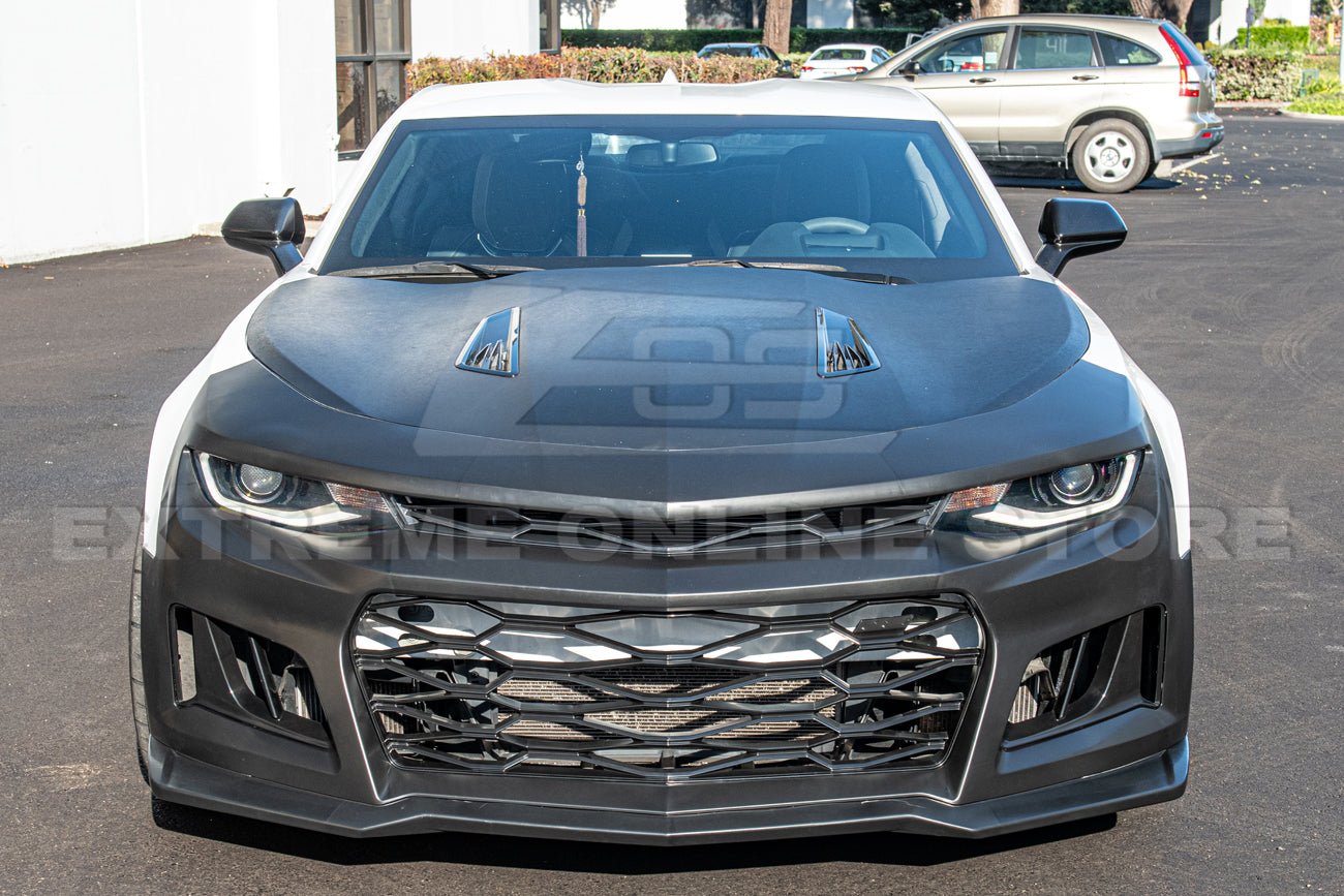 PENSUN ZL1 Style Front Bumper Conversion For Chevy Camaro 2010-2013 (Unpainted Black)