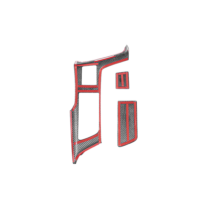 Corvette C7 | Carbon Fiber Center Console Bezel Cup Holder Trim Panel