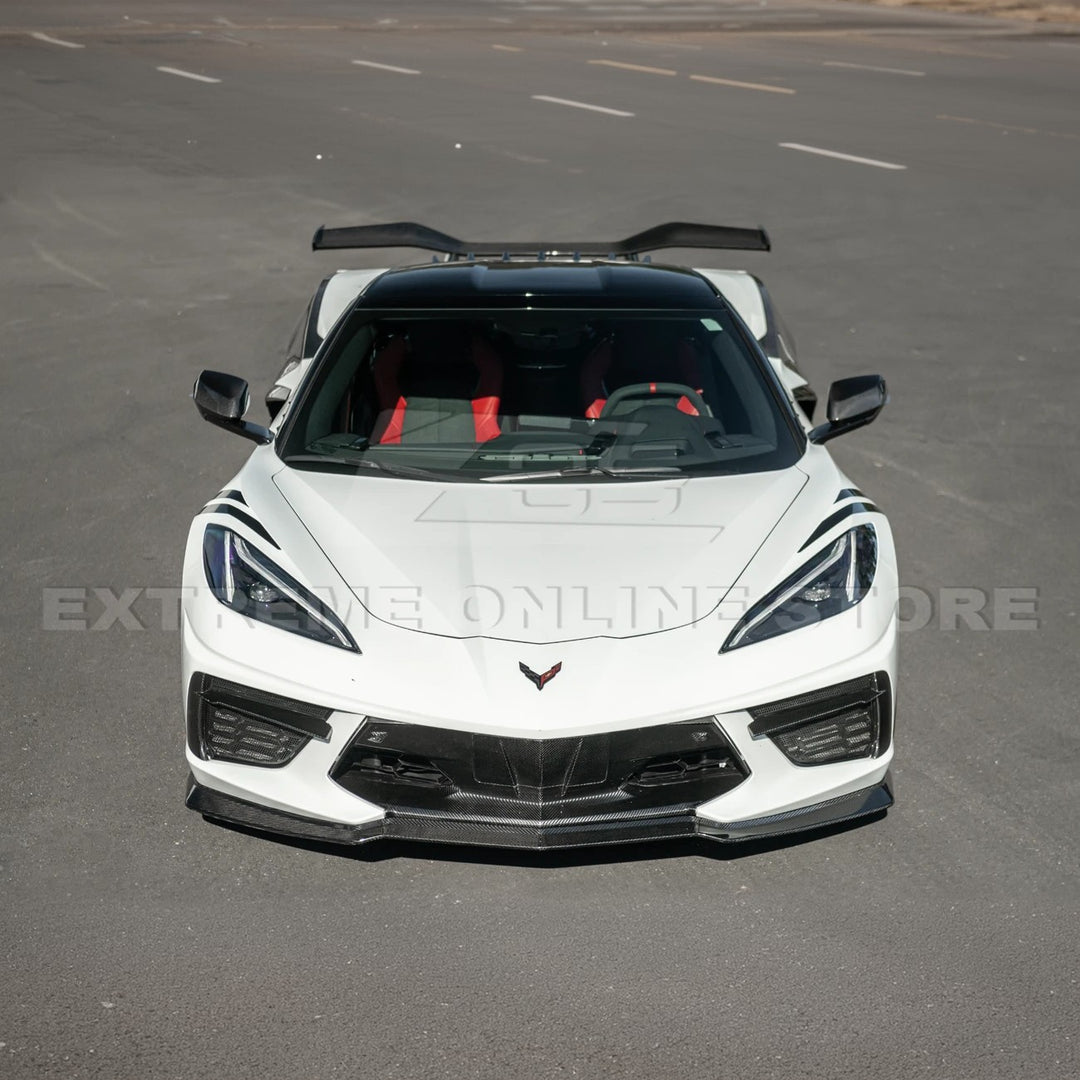 Corvette C8 Stingray DRY CARBON FIBER Front Splitter [Z06 / Z07 Conversion Package]