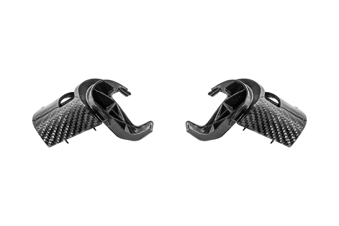 Corvette C6 Dry Carbon Fiber Steering Wheel Button Control Bezel Covers