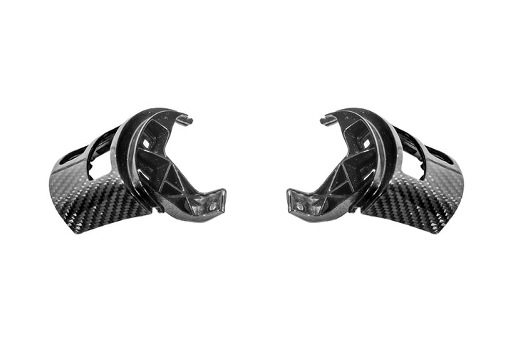 Corvette C6 Dry Carbon Fiber Steering Wheel Button Control Bezel Covers