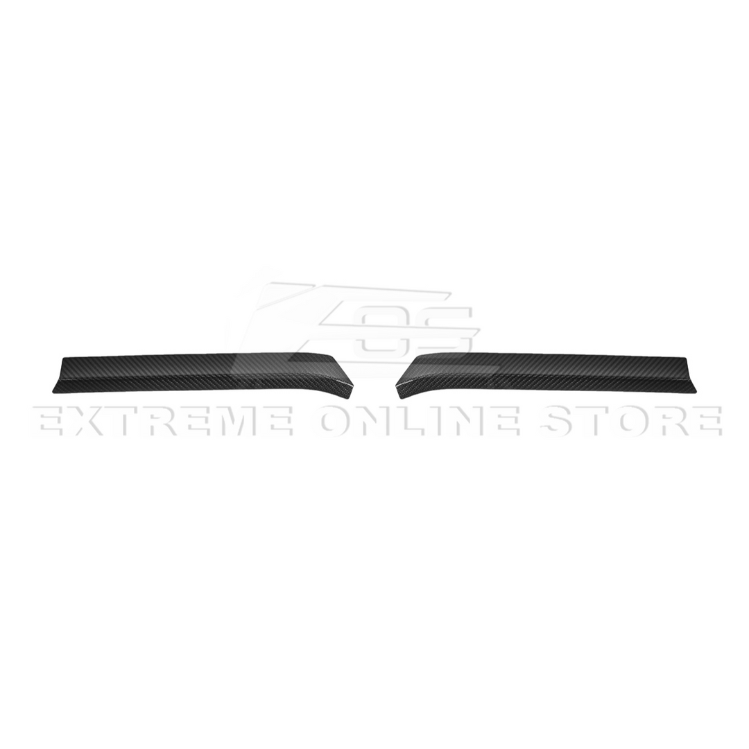 Corvette C8 Z06 DRY CARBON FIBER High Wing Spoiler Wicker Bill Extension