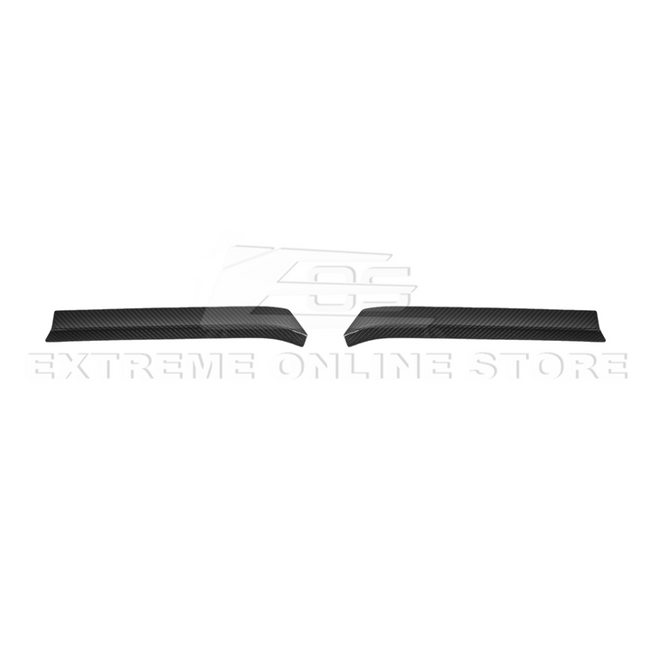 Corvette C8 Z06 DRY CARBON FIBER High Wing Spoiler Wicker Bill Extension