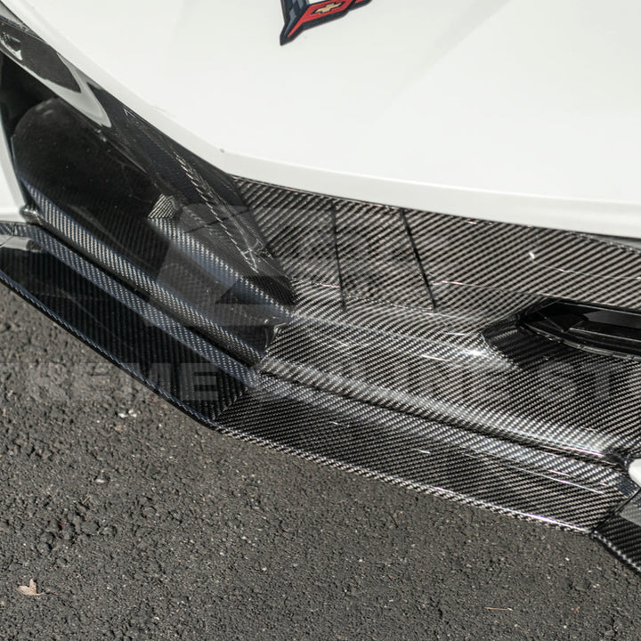 Corvette C8 Stingray DRY CARBON FIBER Front Splitter [Z06 / Z07 Conversion Package]