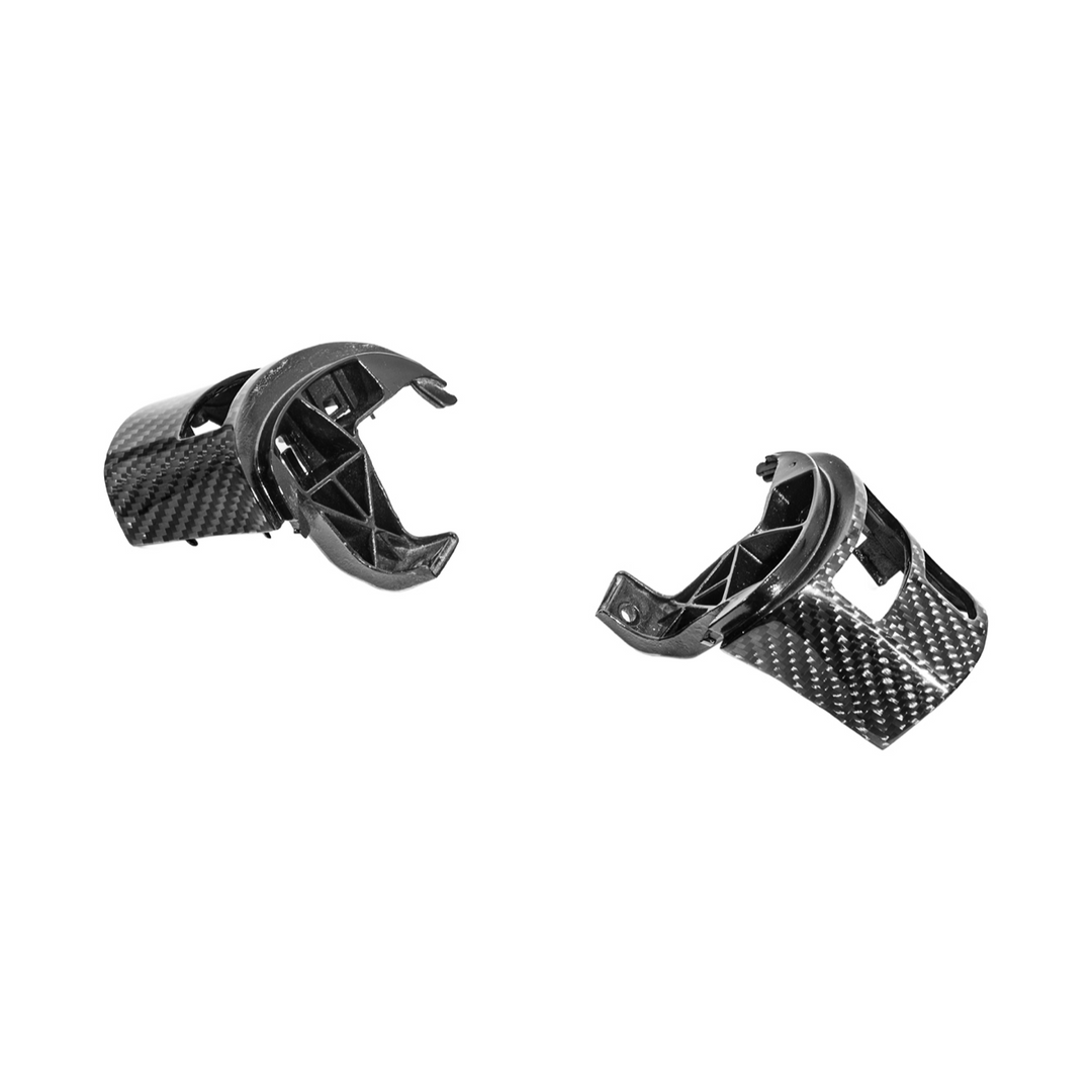 2006-11 Corvette C6 Dry Carbon Fiber Steering Wheel Button Control Bezel Covers
