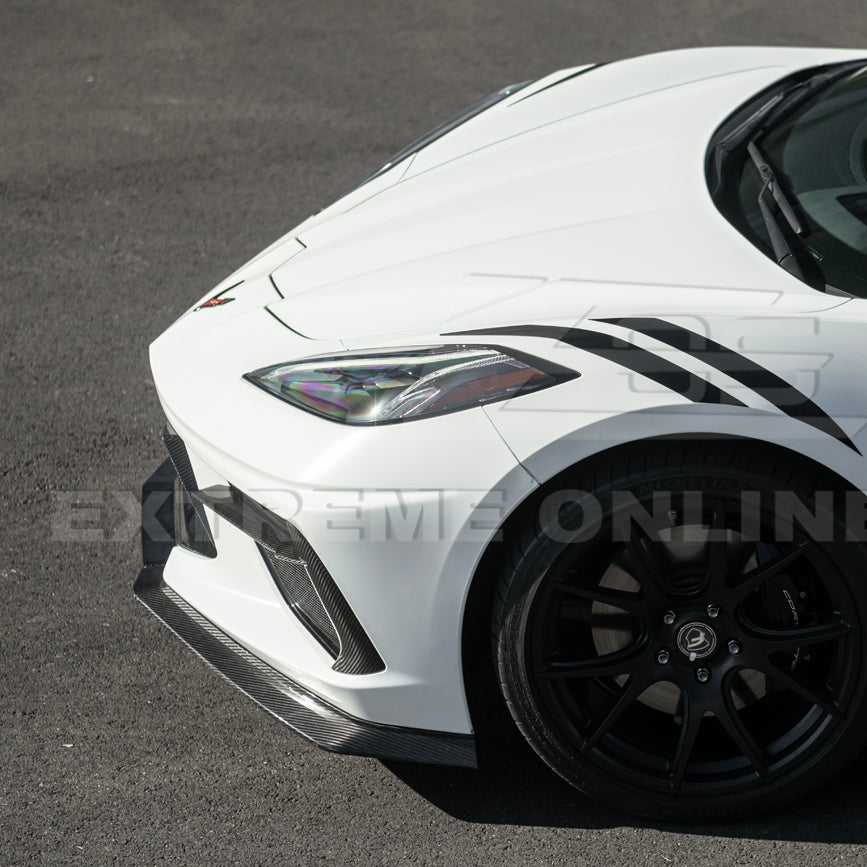 Corvette C8 Stingray DRY CARBON FIBER Front Splitter [Z06 / Z07 Conversion Package]
