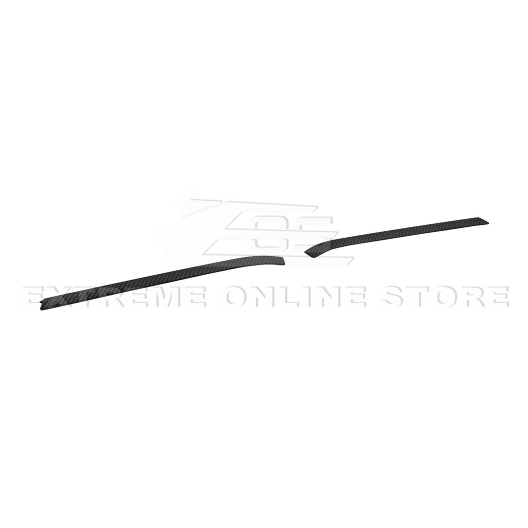 Corvette C8 Z06 DRY CARBON FIBER High Wing Spoiler Wicker Bill Extension