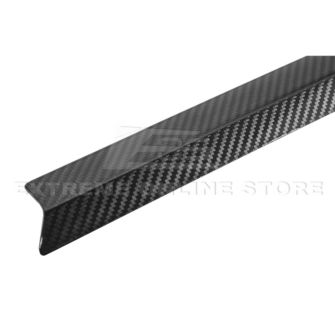 Corvette C8 Z06 DRY CARBON FIBER High Wing Spoiler Wicker Bill Extension