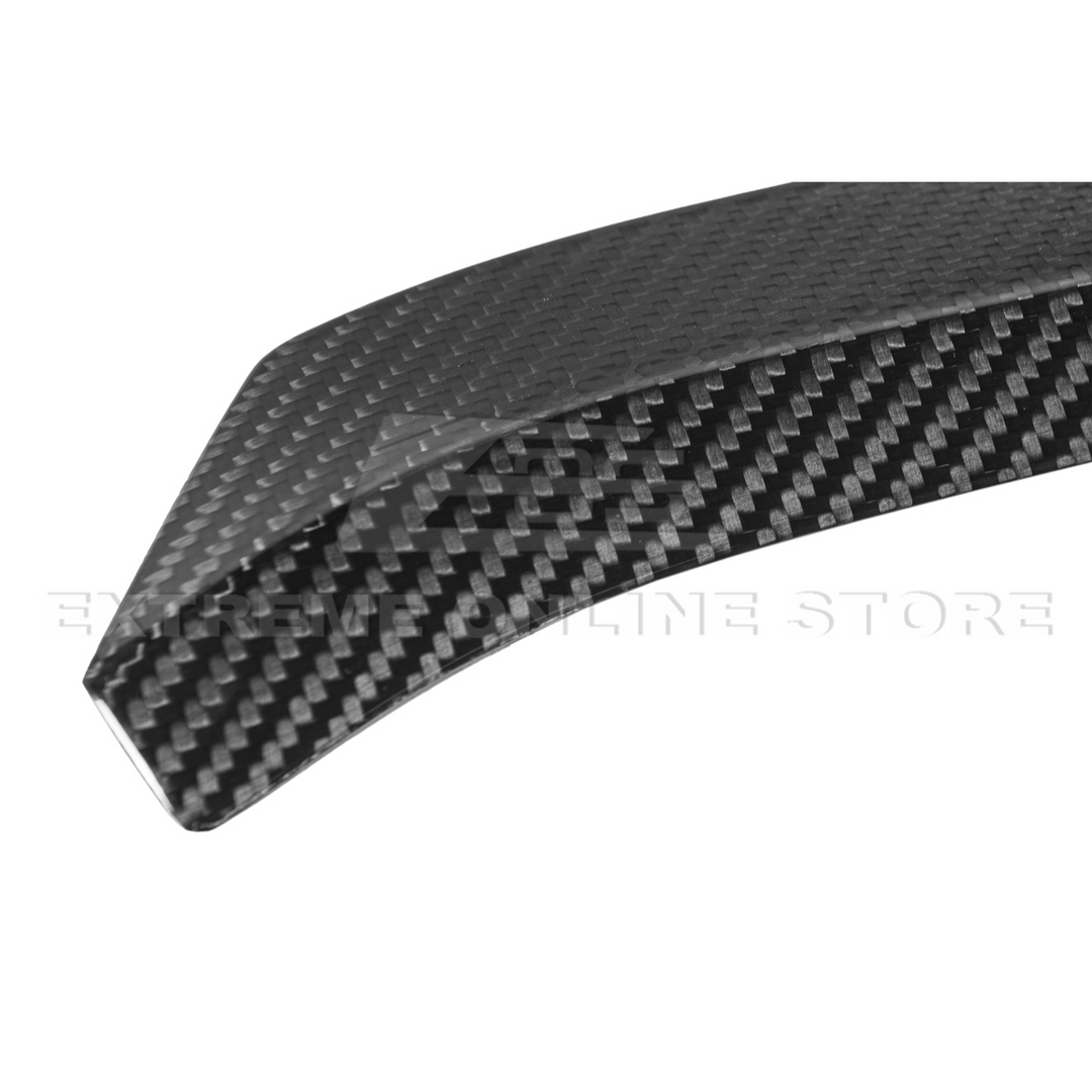 Corvette C8 Z06 DRY CARBON FIBER High Wing Spoiler Wicker Bill Extension