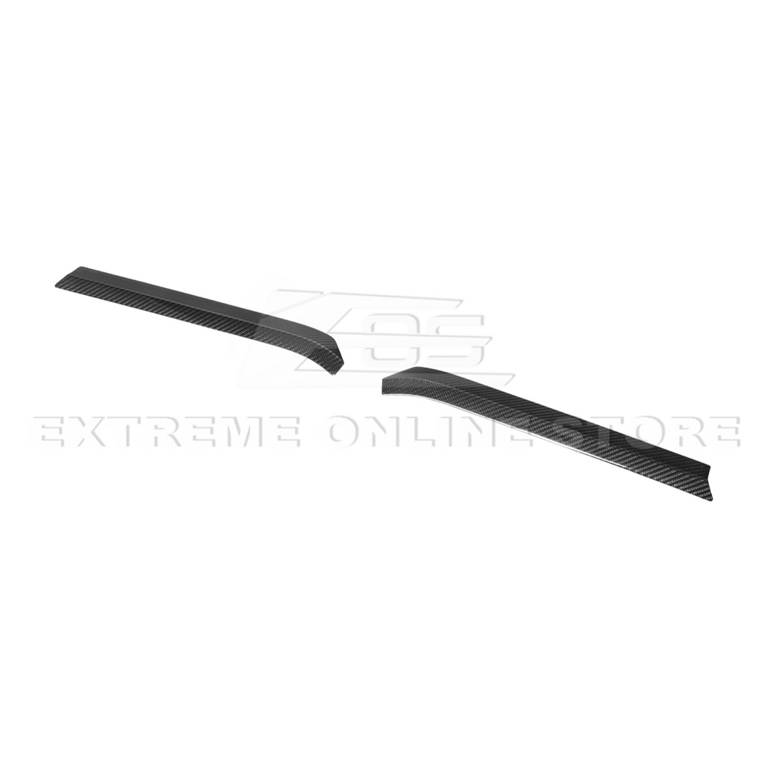 Corvette C8 Z06 DRY CARBON FIBER High Wing Spoiler Wicker Bill Extension