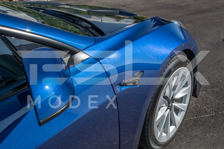 2020-23Tesla Model 3 &amp; 20-24 Y Carbon Fiber Exterior All Inclusive Camera Covers