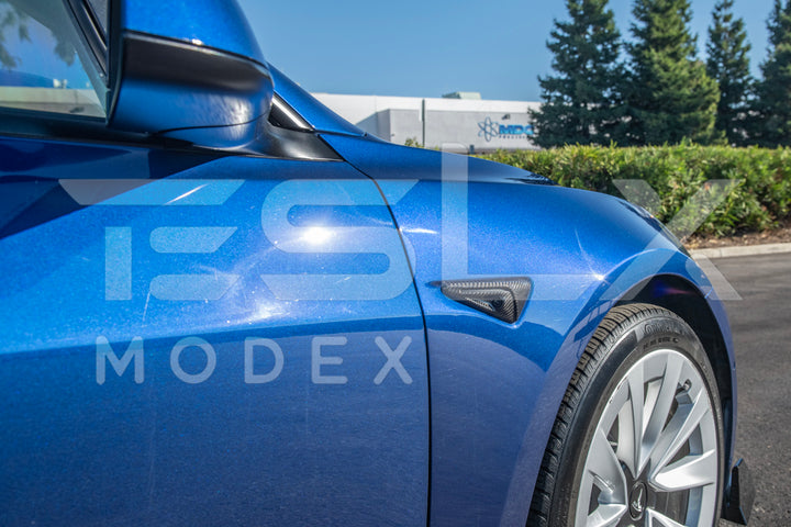 2020-23Tesla Model 3 &amp; 20-24 Y Carbon Fiber Exterior All Inclusive Camera Covers