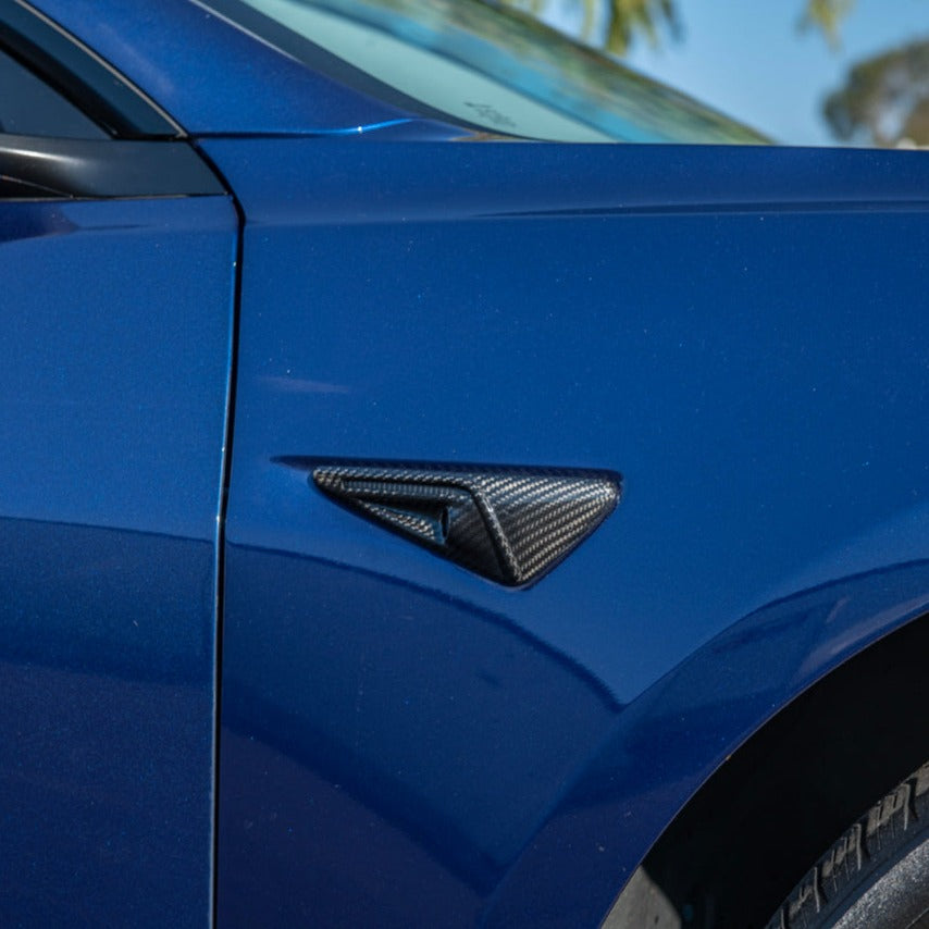 2020-23Tesla Model 3 &amp; 20-24 Y Carbon Fiber Exterior All Inclusive Camera Covers
