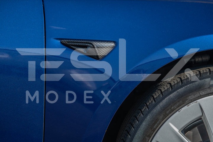 2020-23Tesla Model 3 &amp; 20-24 Y Carbon Fiber Exterior All Inclusive Camera Covers