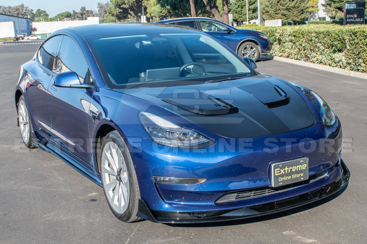 2017-23 Tesla Model 3 Track Front Lip Splitter &amp; Side Skirts
