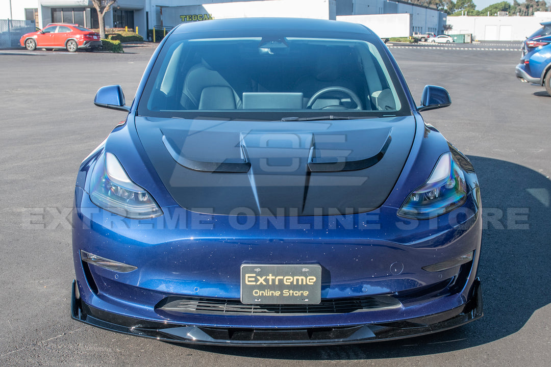 2017-23 Tesla Model 3 Track Front Lip Splitter &amp; Side Skirts