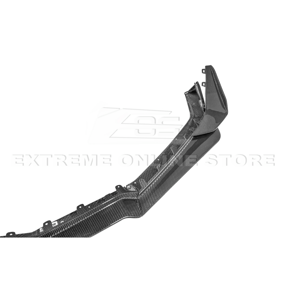 Corvette C8 Z06 / E-Ray DRY CARBON FIBER Front Splitter &amp; Canards [Z07 Extended Package]