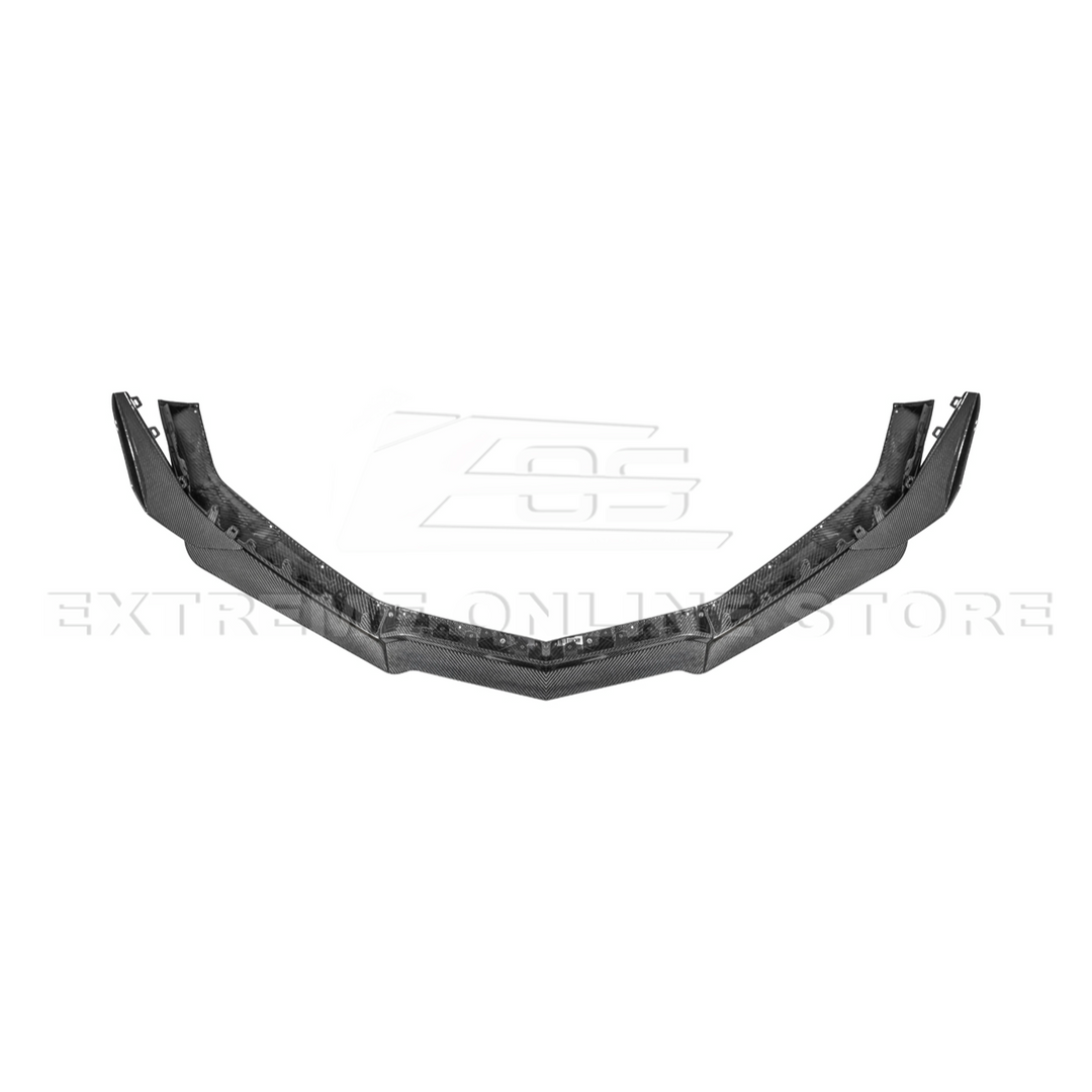 Corvette C8 Z06 / E-Ray DRY CARBON FIBER Front Splitter &amp; Canards [Z07 Extended Package]
