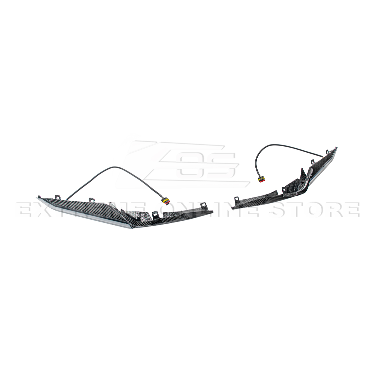 Corvette C8 Z06 Models | CARBON FIBER Sequential LED DRL Light Bar Bezel Insert