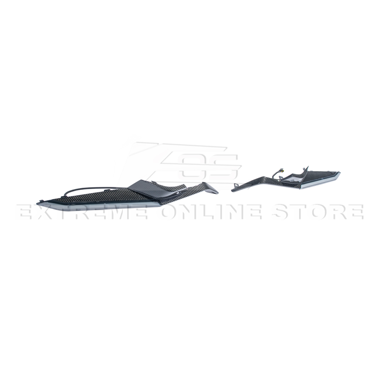 Corvette C8 Z06 Models | CARBON FIBER Sequential LED DRL Light Bar Bezel Insert