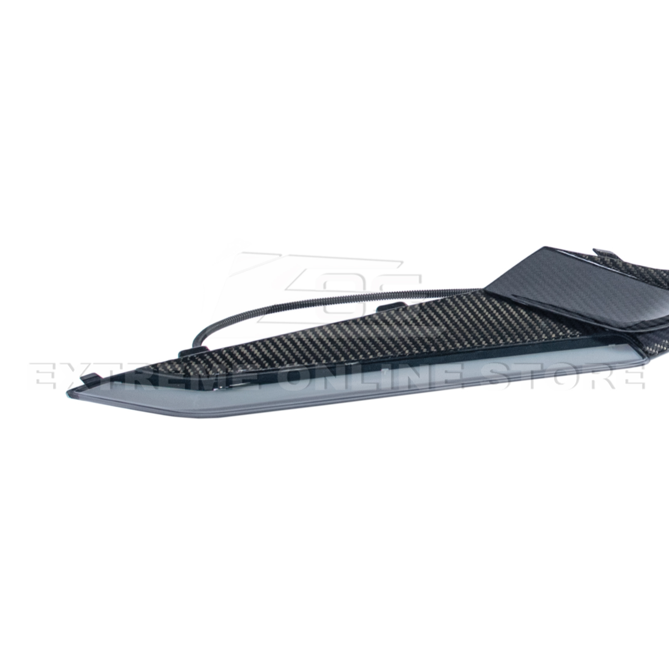 Corvette C8 Z06 Models | CARBON FIBER Sequential LED DRL Light Bar Bezel Insert
