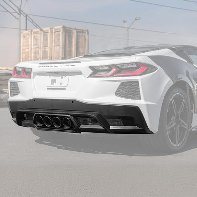 Corvette C8 Z06 Package Rear Center Quad Exit Diffuser