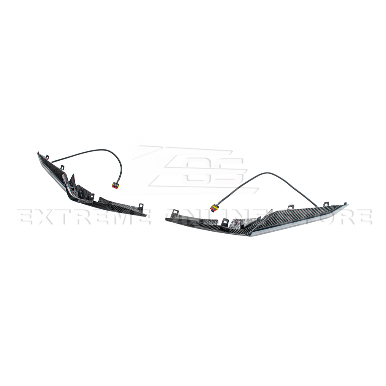 Corvette C8 Z06 Models | CARBON FIBER Sequential LED DRL Light Bar Bezel Insert
