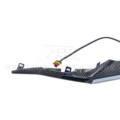 Corvette C8 Z06 Models | CARBON FIBER Sequential LED DRL Light Bar Bezel Insert