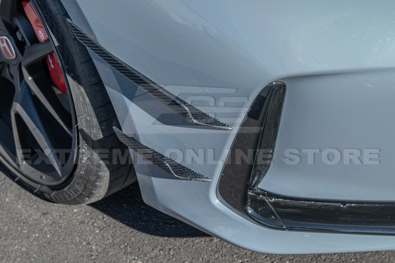2023-Up Honda Civic Type-R Carbon Fiber Front Side Canards
