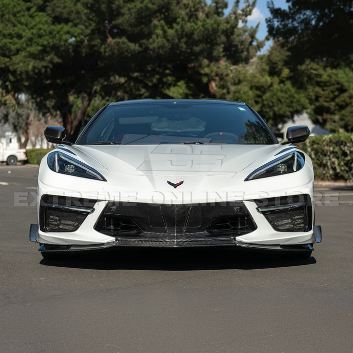 Corvette C8 Stingray DRY CARBON FIBER Front Splitter [Z06 / Z07 Conversion Package]