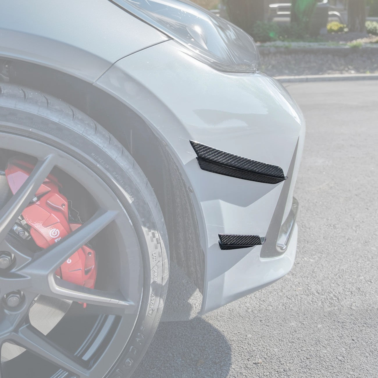 2023-Up Honda Civic Type-R Carbon Fiber Front Side Canards