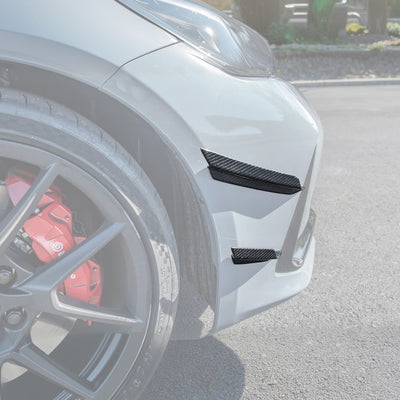 2023-Up Honda Civic Type-R Carbon Fiber Front Side Canards