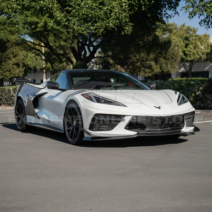 Corvette C8 Stingray DRY CARBON FIBER Front Splitter [Z06 / Z07 Conversion Package]