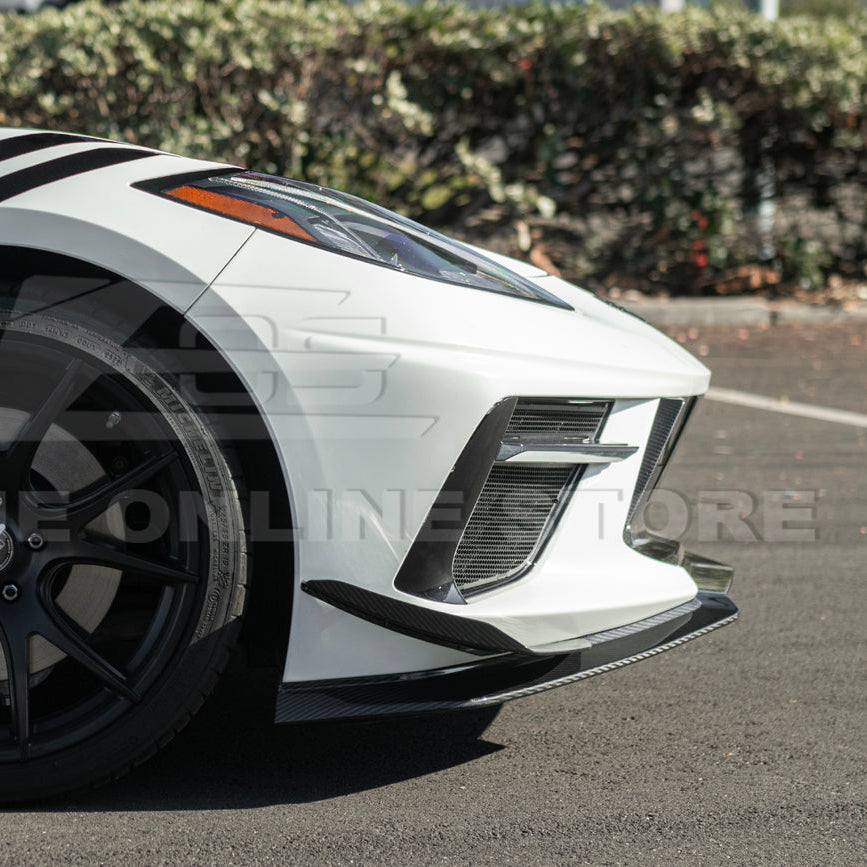 Corvette C8 Stingray DRY CARBON FIBER Front Splitter [Z06 / Z07 Conversion Package]