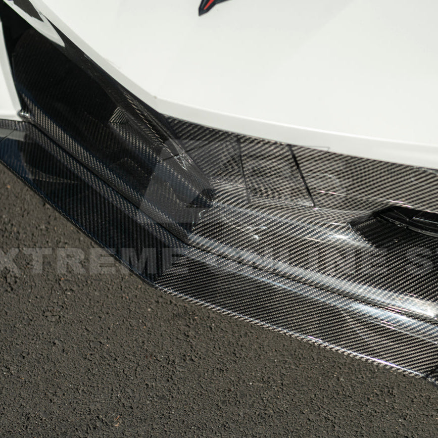 Corvette C8 Stingray DRY CARBON FIBER Front Splitter [Z06 / Z07 Conversion Package]